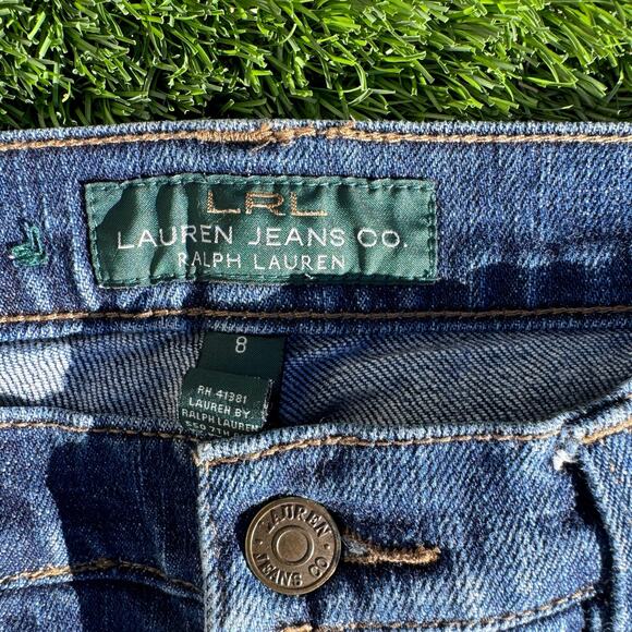 LRL Lauren Ralph Lauren Classic Bootcut Jeans High Rise Denim Blue Womens Size 8 - Picture 4 of 11